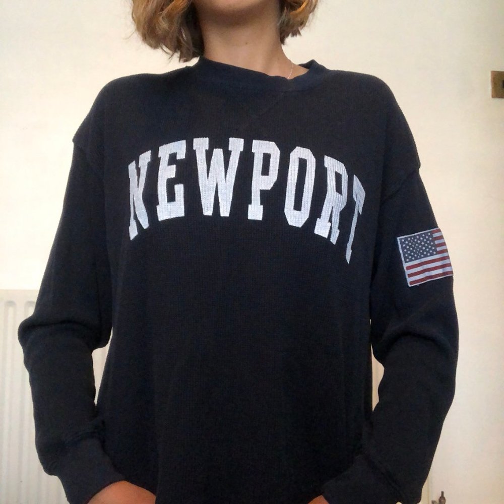 Brandy Melville Laila Newport Flag Navy Thermal